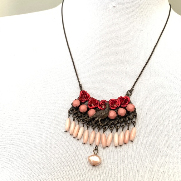 Anthropologie Jewelry - Anthropologie Peacock Animalia Heirloom Necklace